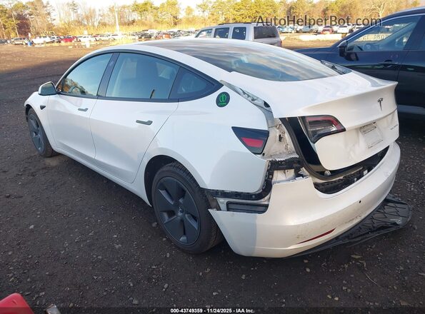5YJ3E1EB1NF326901 2022 TESLA MODEL 3 White Tył lewy