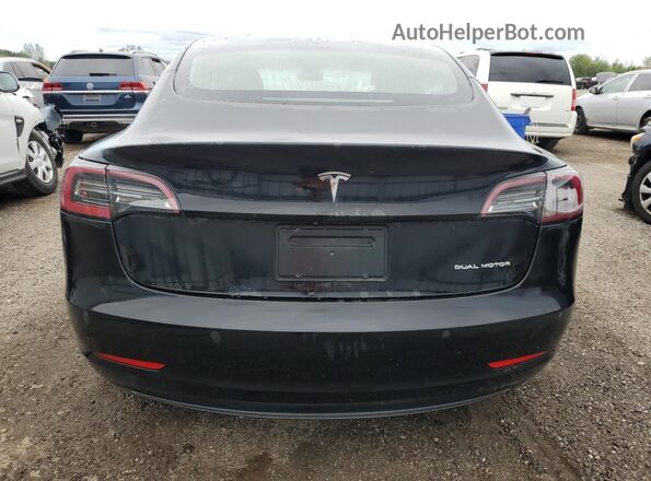 5YJ3E1EB2KF415033 2019 TESLA MODEL Черный Вид сзади