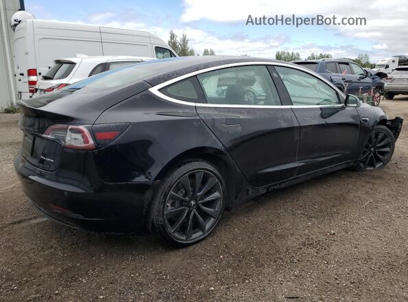 5YJ3E1EB2KF415033 2019 TESLA MODEL Черный Задняя правая четверть