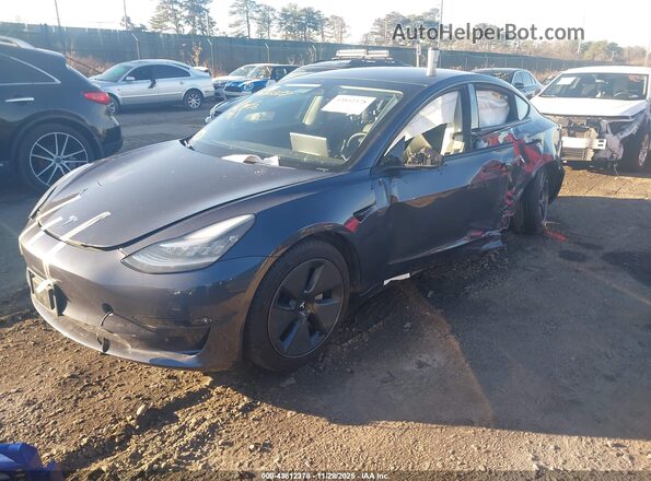 5YJ3E1EB3MF861971 2021 TESLA MODEL 3 Серый Передняя левая четверть