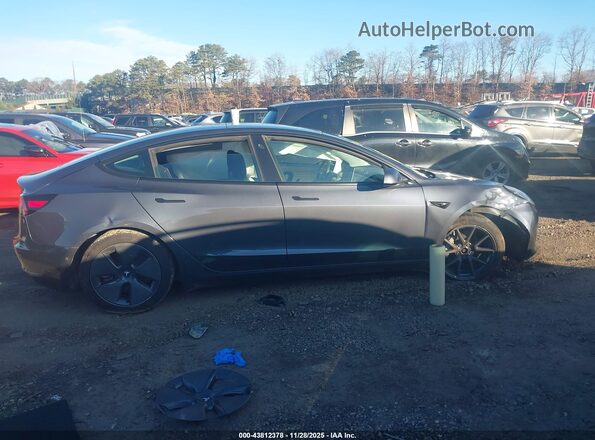 5YJ3E1EB3MF861971 2021 TESLA MODEL 3 Серый Вид задней части салона