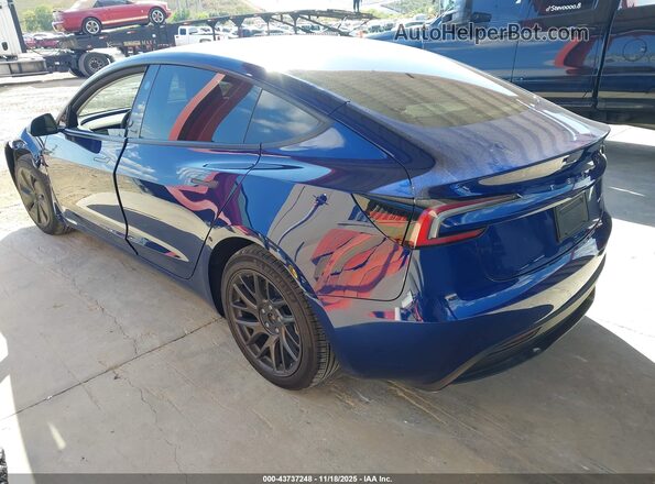 5YJ3E1EB4RF830476 2024 TESLA MODEL 3 Blue Հետևի ձախ