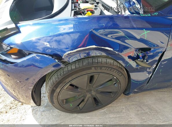 5YJ3E1EB4RF830476 2024 TESLA MODEL 3 Blue Դիմացի տեսք