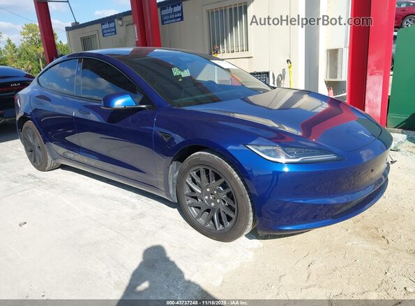 5YJ3E1EB4RF830476 2024 TESLA MODEL 3 Blue Առջևի աջ