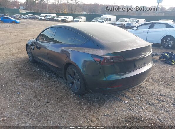 5YJ3E1EB6NF226910 2022 TESLA MODEL 3 Зеленый Задняя левая четверть