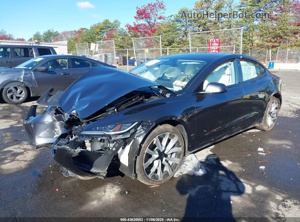 5YJ3E1EB6SF928673 2025 TESLA MODEL 3 Gray წინა მარცხენა ხედი სამი მეოთხედიდან