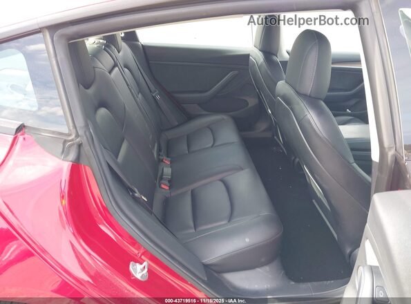 5YJ3E1EB9NF108575 2022 TESLA MODEL 3 Красный Вид наклейки с VIN-кодом