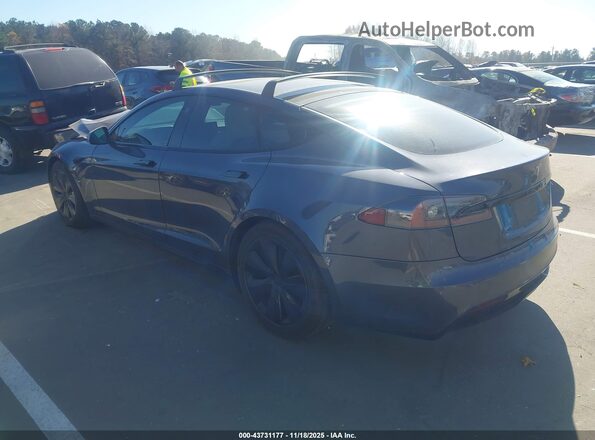 5YJSA1E58NF461844 2022 TESLA MODEL S Серый Задняя левая четверть