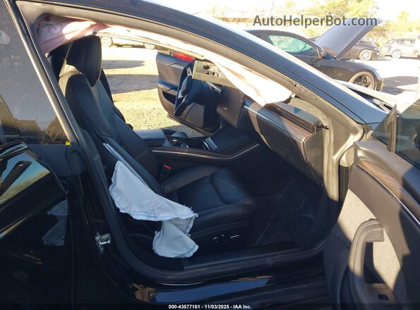 5YJSA1E5XNF475602 2022 TESLA MODEL S Black Widok wnętrza z przodu