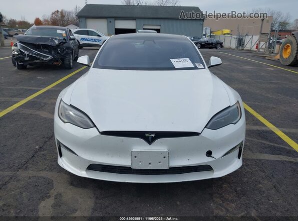 5YJSA1E68NF477048 2022 TESLA MODEL S White Սարքավորումների վահանակի տեսք