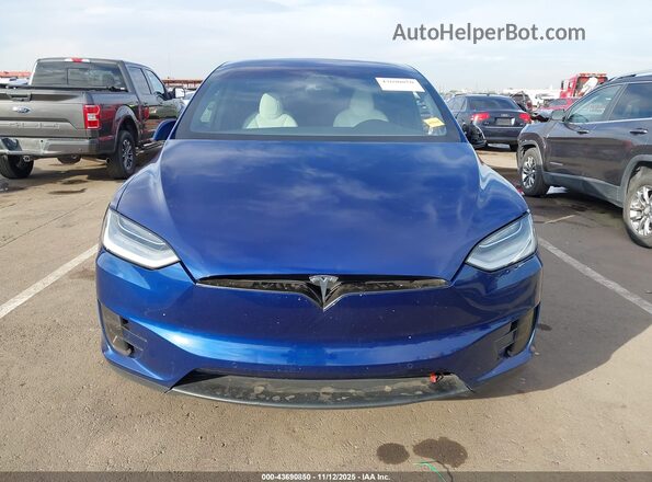 5YJXCBE41LF261978 2020 TESLA MODEL X Синий Вид щитка приборов