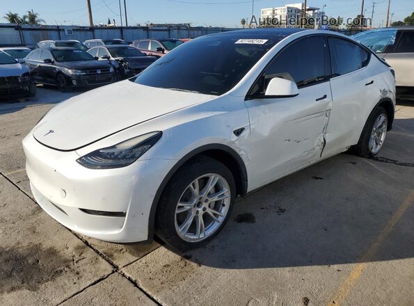 5YJYGDED2MF103025 2021 TESLA MODEL Белый Передняя левая четверть