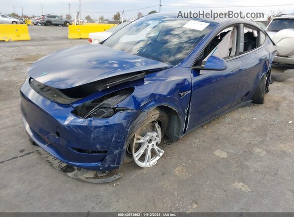 5YJYGDEE3LF023076 2020 TESLA MODEL Y Blue Передня ліва чверть