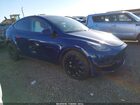 2021 Tesla Model Y Long Range Dual Motor All-wheel Drive Blue vin: 5YJYGDEE9MF089827