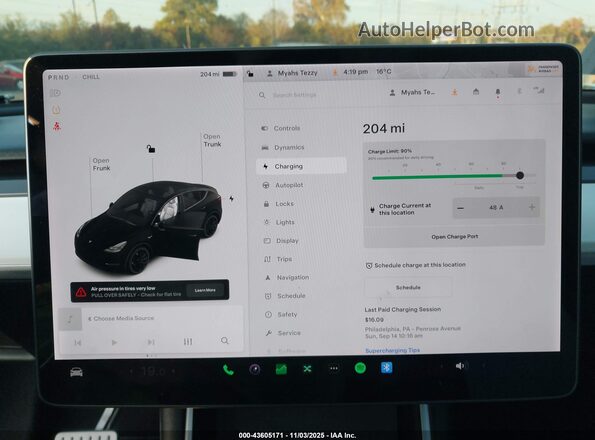 5YJYGDEF2MF121719 2021 TESLA MODEL Y Black 
