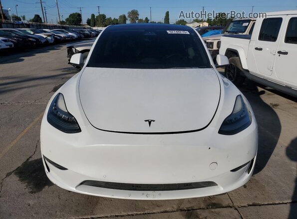 5YJYGDED2MF103025 2021 TESLA MODEL Белый Вид сзади