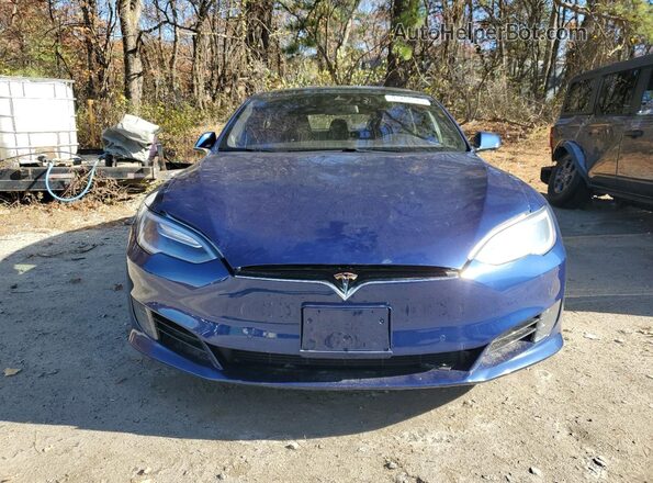 5YJSA1E11GF156217 2016 TESLA MODEL S Синий Вид сзади