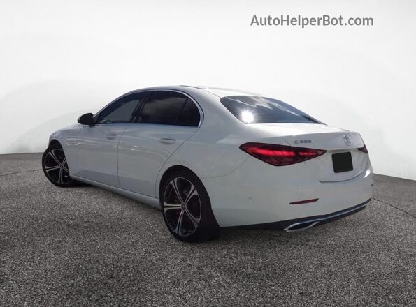 W1KAF4GBXPR153515 2023 MERCEDES-BENZ C-CLASS Белый Передняя правая четверть