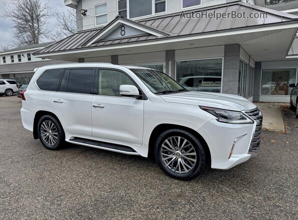 JTJHY7AX4K4293975 2019 LEXUS LX Белый Передняя левая четверть
