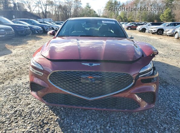 KMTG34SC5SU152504 2025 GENESIS G70 Темно-бордовый Вид сзади