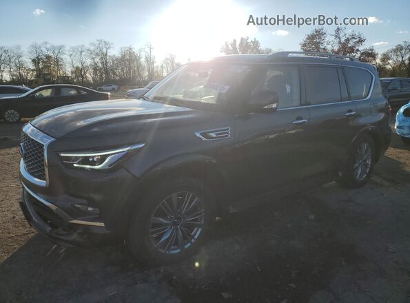 JN8AZ2AE3R9327814 2024 INFINITI QX80 Серый Задняя левая четверть
