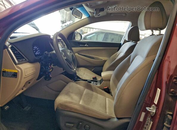 KM8J3CA4XHU350184 2017 HYUNDAI TUCSON Maroon Вид панелі приладів