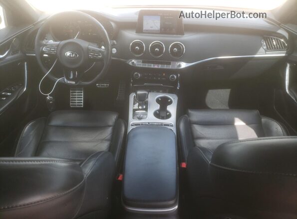 KNAE55LC3J6011676 2018 KIA STINGER Red Instrument cluster view