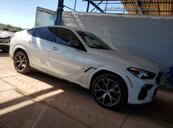 5UXCY8C0XN9J38713 2022 BMW X6 Белый Вид спереди