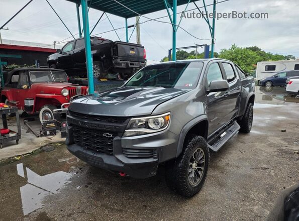 1GCGTEEN1M1127427 2021 CHEVROLET COLORADO Серый Задняя правая четверть