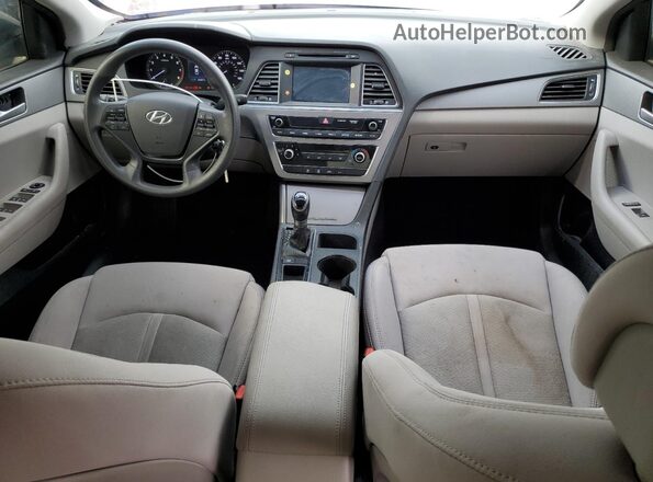 5NPE24AF3GH308027 2016 HYUNDAI SONATA Синий Вид панели приборов