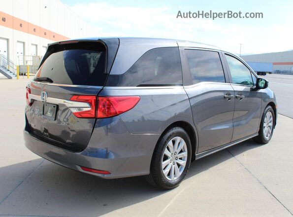 5FNRL6H20JB086713 2018 HONDA ODYSSEY Серый Передняя правая четверть