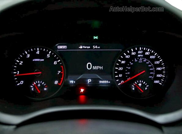 KNAE45LC3J6031896 2018 KIA STINGER Белый Вид щитка приборов