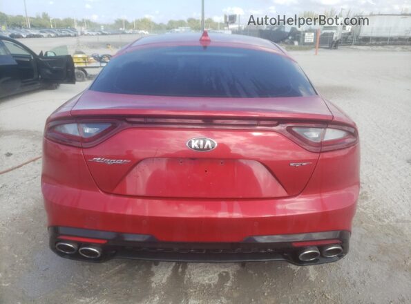 KNAE55LC3J6011676 2018 KIA STINGER Red Front interior view