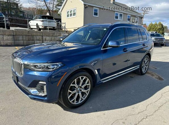 5UXCW2C0XL9A03864 2020 BMW X7 Синий Задняя левая четверть