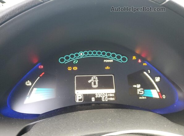 1N4AZ0CP0GC309534 2016 NISSAN LEAF Белый Вид задних сидений
