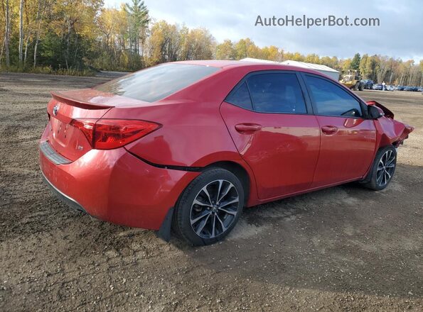 2T1BURHE5KC173460 2019 TOYOTA LL Красный Задняя правая четверть
