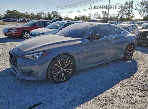 JN1EV7EL7HM553867 2017 INFINITI Q60 Gray Задня ліва чверть