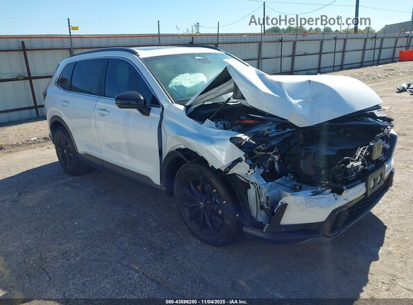 7FARS5H89RE020128 2024 HONDA CR-V HYBRID White Передня права чверть