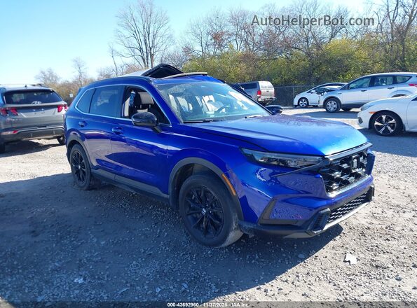 7FARS6H50PE032872 2023 HONDA CR-V HYBRID Синий Передняя правая четверть