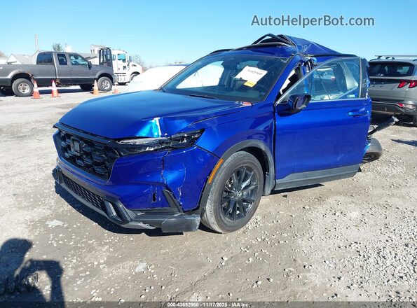 7FARS6H50PE032872 2023 HONDA CR-V HYBRID Синий Передняя левая четверть