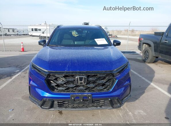 7FARS6H50SE037899 2025 HONDA CR-V HYBRID Blue Instrument cluster view