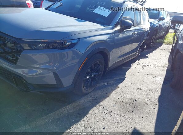 7FARS6H59RE028435 2024 HONDA CR-V HYBRID Gray Առջևի ձախ երեք քառորդ տեսարան
