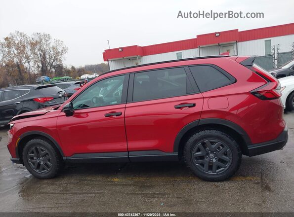 7FARS6H67TE016574 2026 HONDA CR-V HYBRID Красный Панорамный вид салона 360°