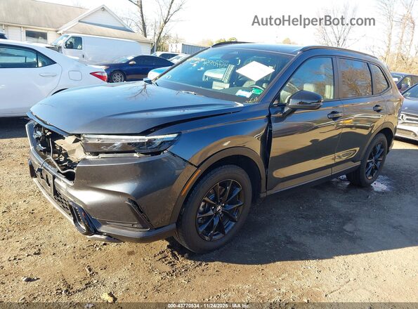7FARS6H87TE000344 2026 HONDA CR-V HYBRID Gray Առջևի ձախ երեք քառորդ տեսարան