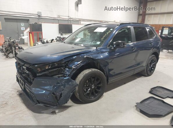 7FARS6H88RE044846 2024 HONDA CR-V HYBRID Синий Передняя левая четверть