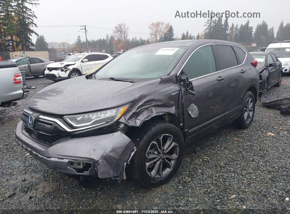 7FART6H80ME025732 2021 HONDA CR-V HYBRID Gray Դիմացի տեսք