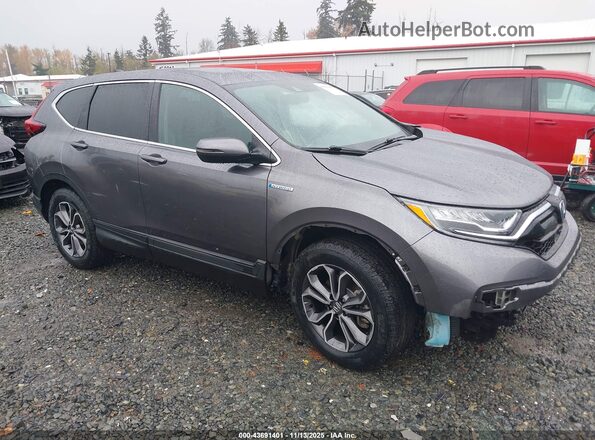 7FART6H80ME025732 2021 HONDA CR-V HYBRID Gray Առջևի աջ