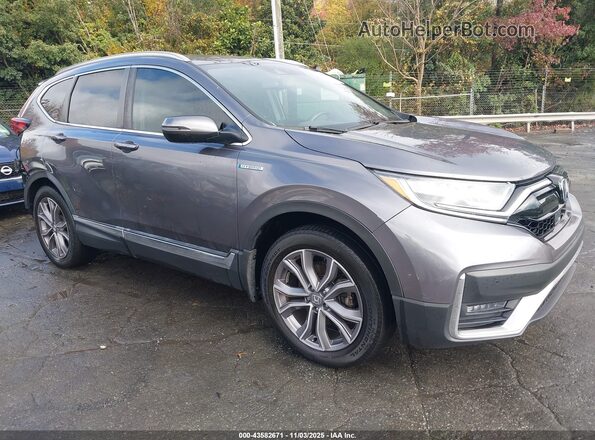 7FART6H91ME012352 2021 HONDA CR-V HYBRID Gray Przód prawy