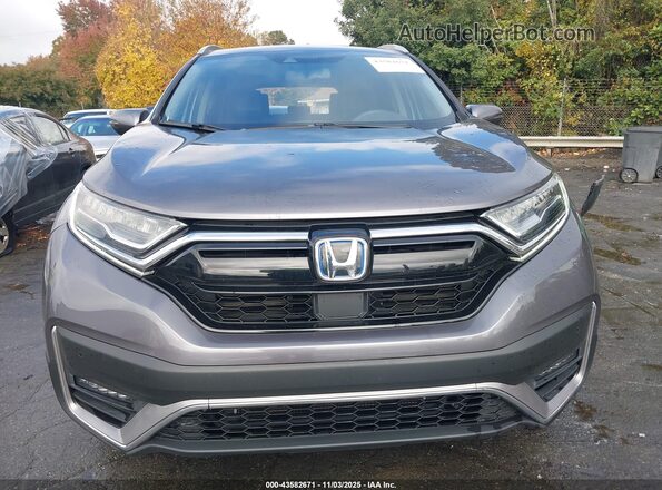 7FART6H91ME012352 2021 HONDA CR-V HYBRID Gray Widok wnętrza z tyłu