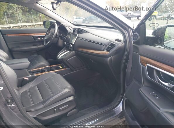 7FART6H91ME012352 2021 HONDA CR-V HYBRID Gray Widok wnętrza z przodu